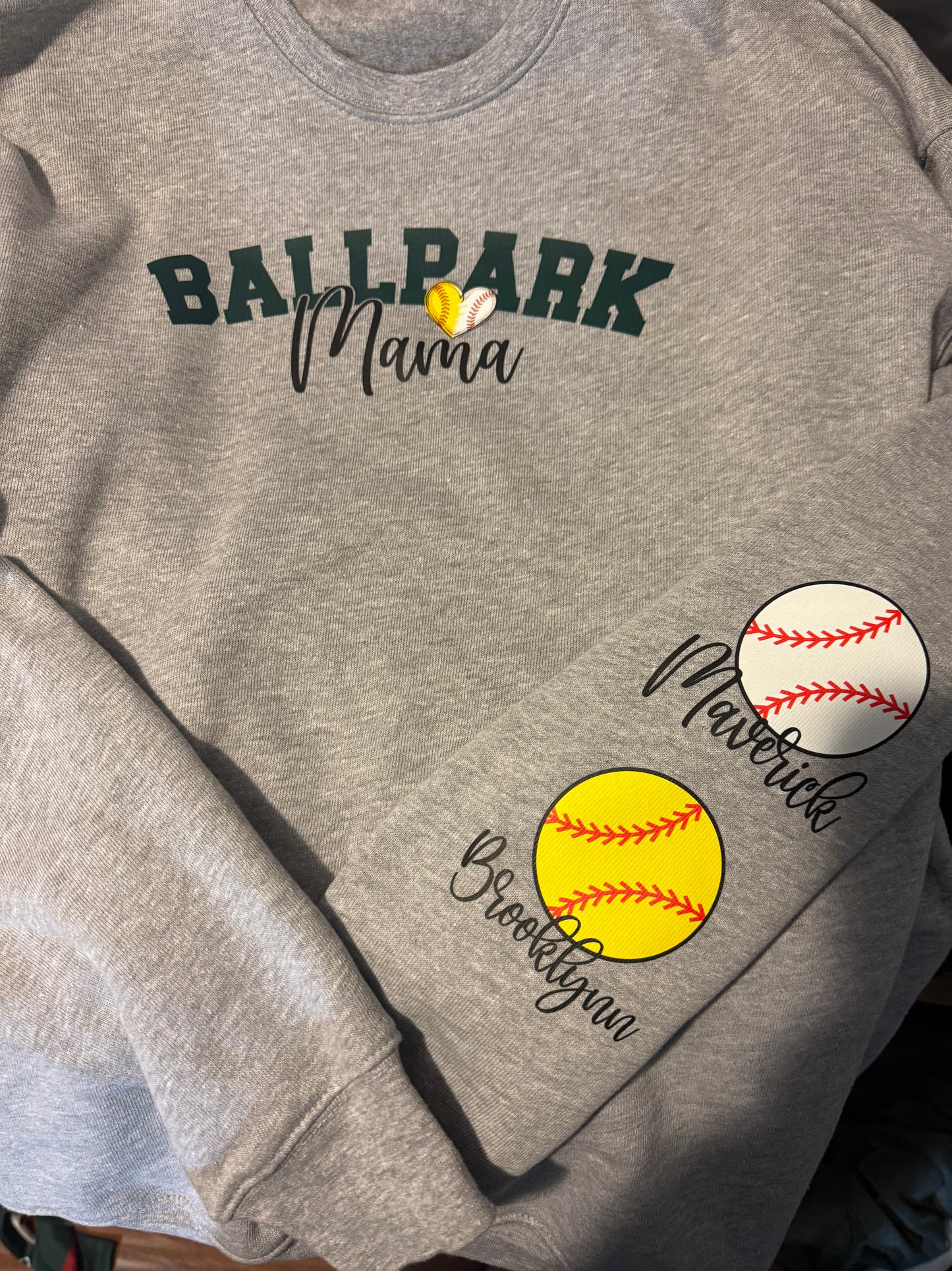 Ballpark Mama Adult Fleece Sweater