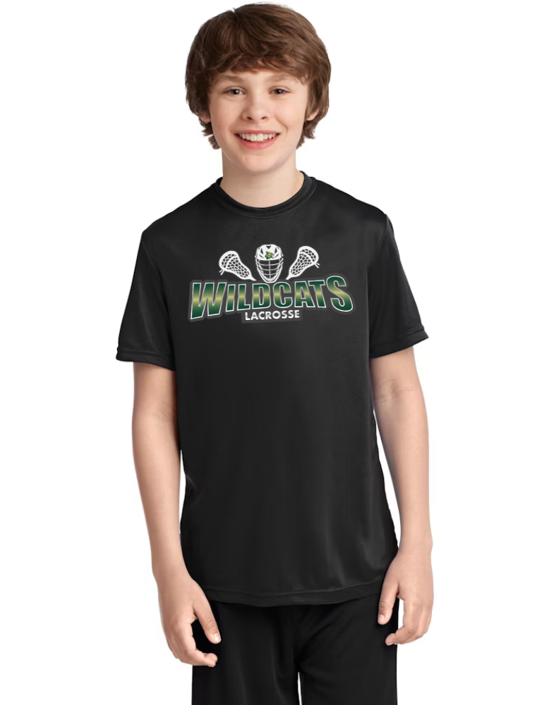 Wildcat Lacrosse Youth Short Sleeve Performance Shirt