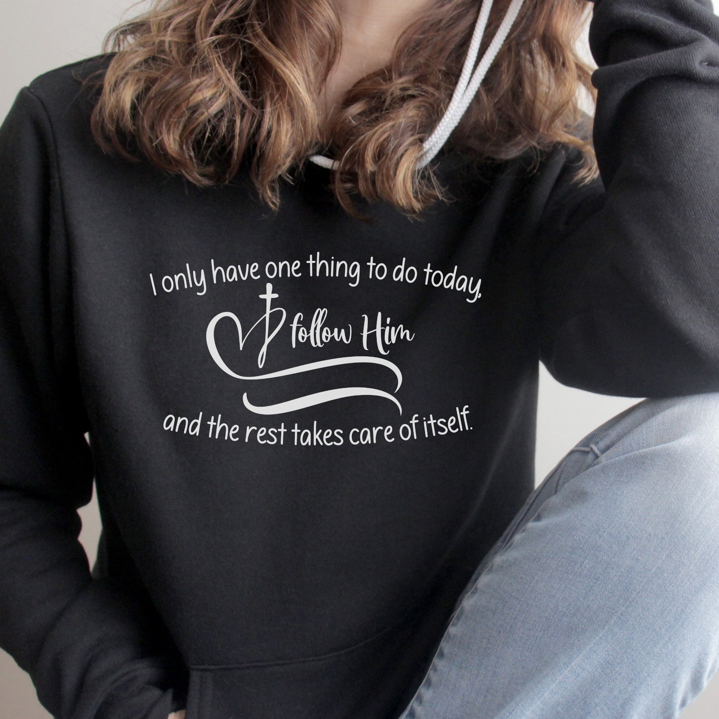 Follow Jesus Fleece Hoodie