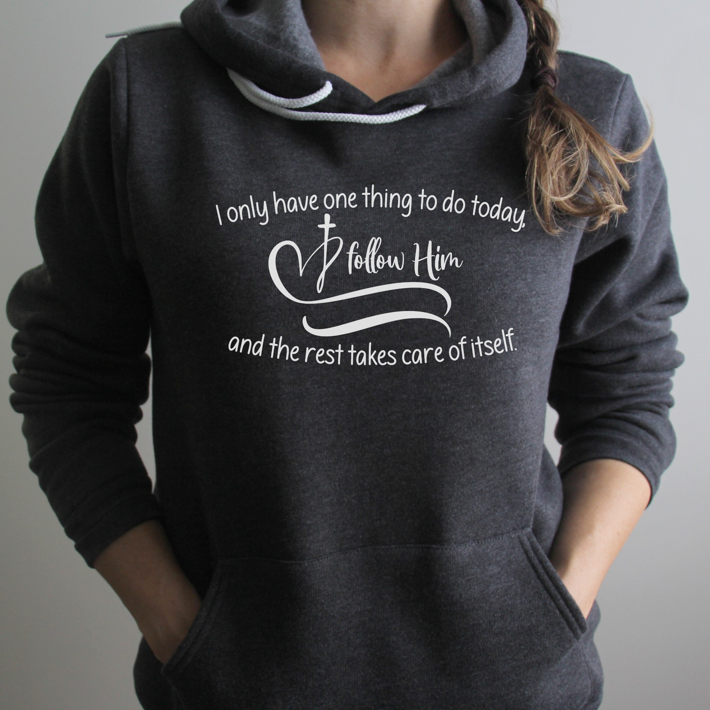 Follow Jesus Fleece Hoodie