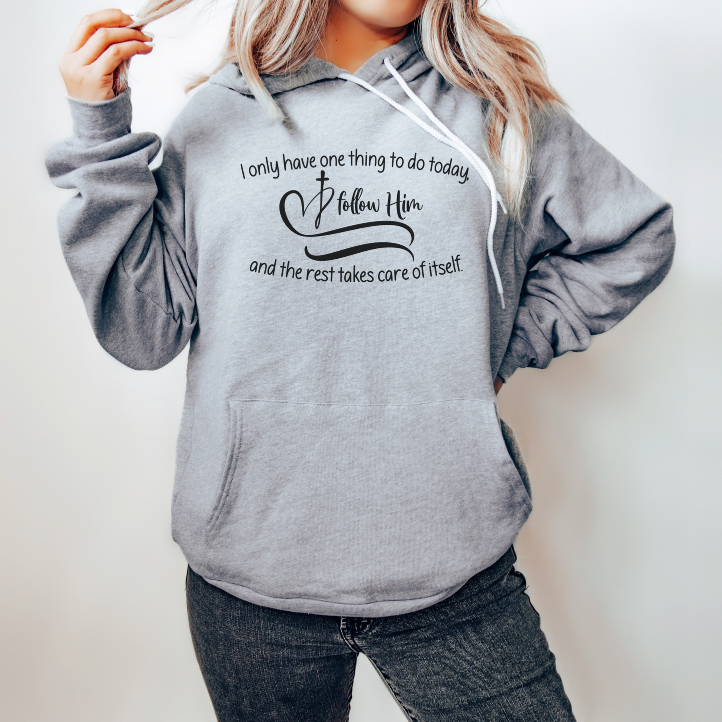 Follow Jesus Fleece Hoodie