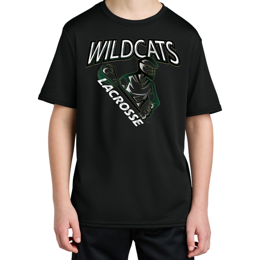 YOUTH Wildcat Lacrosse Short Sleeve Performance Shirt