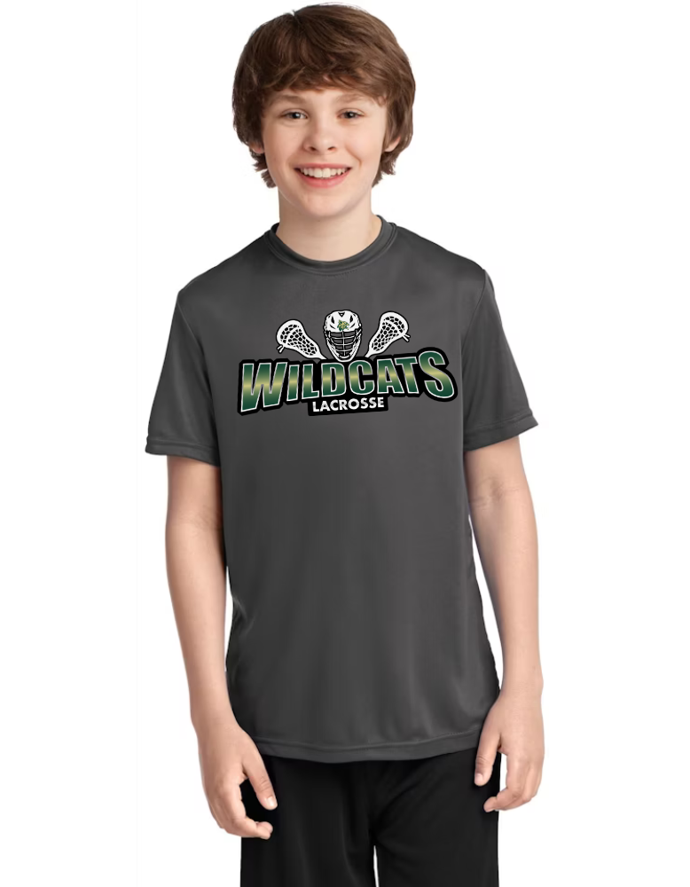 Wildcat Lacrosse Youth Short Sleeve Performance Shirt