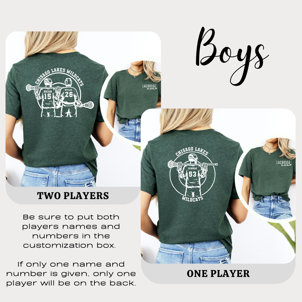 Personalized Lacrosse Mom Short Sleeve Shirt