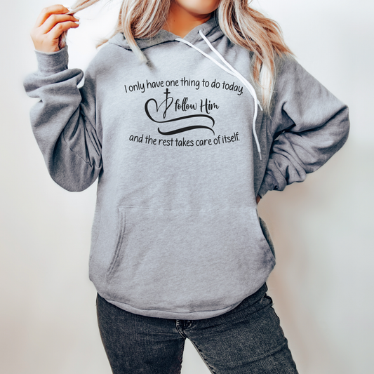 Follow Jesus Fleece Hoodie