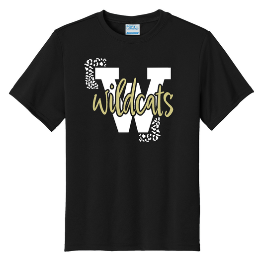Wildcat Leopard Youth Short Sleeve Performance Shirt