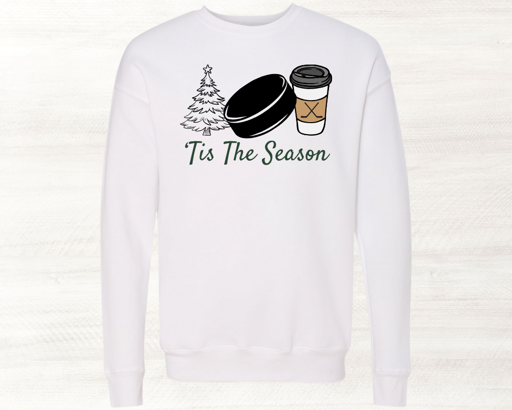 Hockey 'Tis The Season Crewneck Sweater